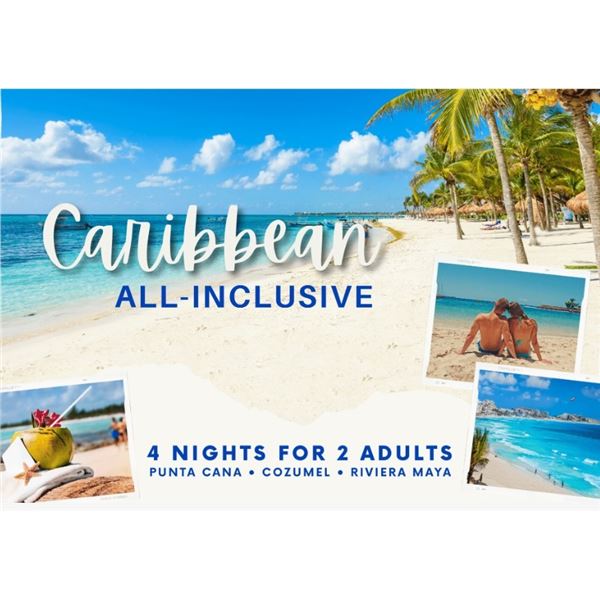 Caribbean All Inclusive - 4 nights for 2