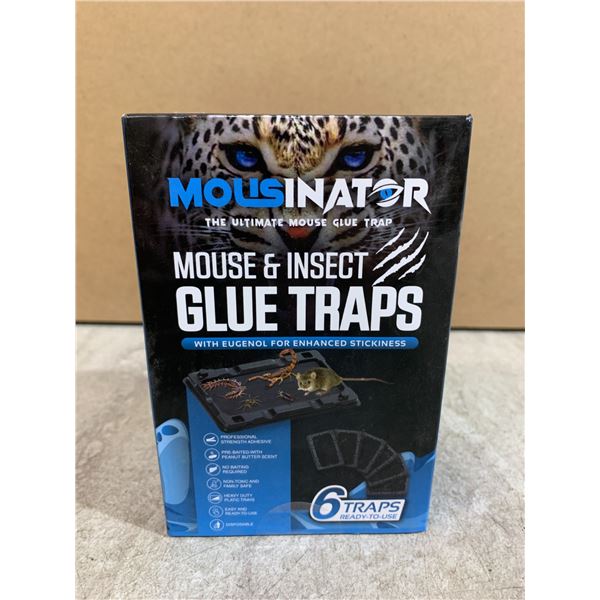 Mousinator Mouse & Insect Glue Traps - 6 Traps
