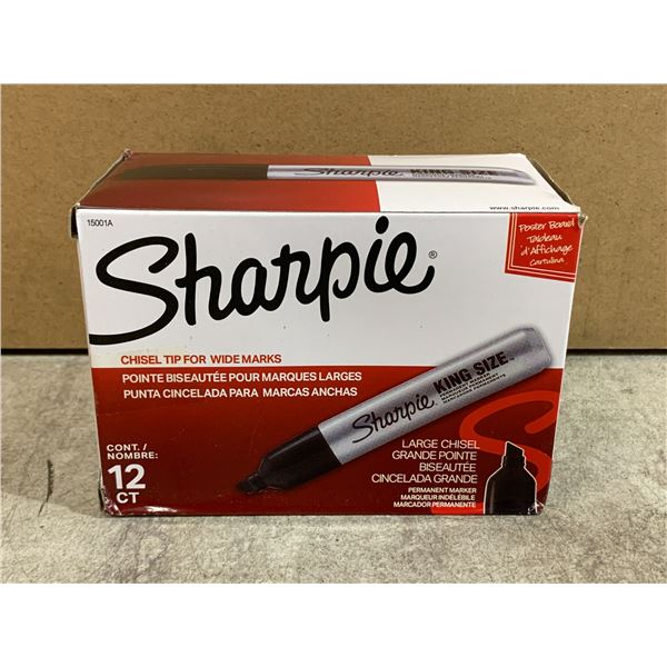 12 PCS - Large Chisel Sharpie Markers