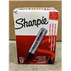 Image 2 : 12 PCS - Large Chisel Sharpie Markers