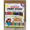 Image 1 : Funcils Thin Barrel Paint Sticks - 24 Colours