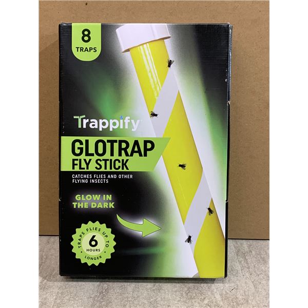 Trappify Glotrap Fly Sticks - 8 Traps - Glow In The Dark