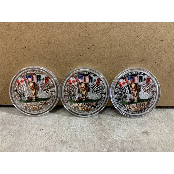 Lot Of 3 2026 World Cup Coins
