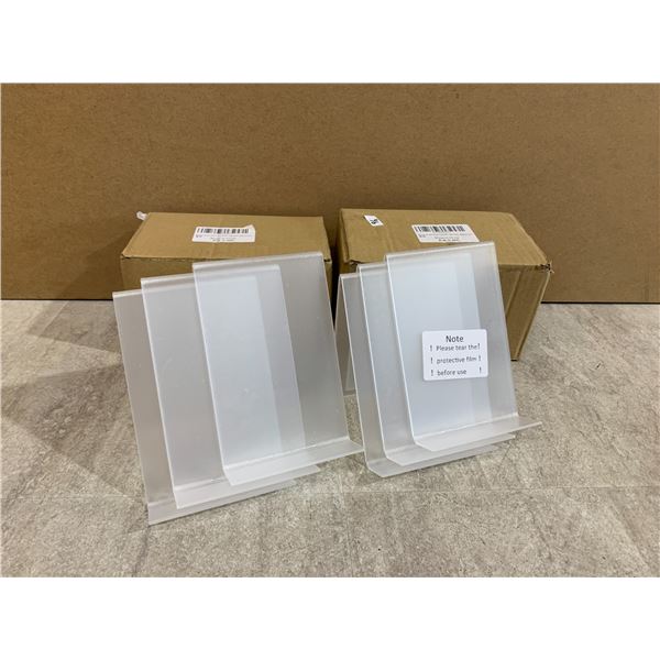 Lot Of 2 - 6 PCS Acrylic Book Stands