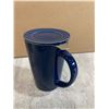 Image 4 : Tossow Ceramic Tea Mug With Infuser & Lid In Dark Blue