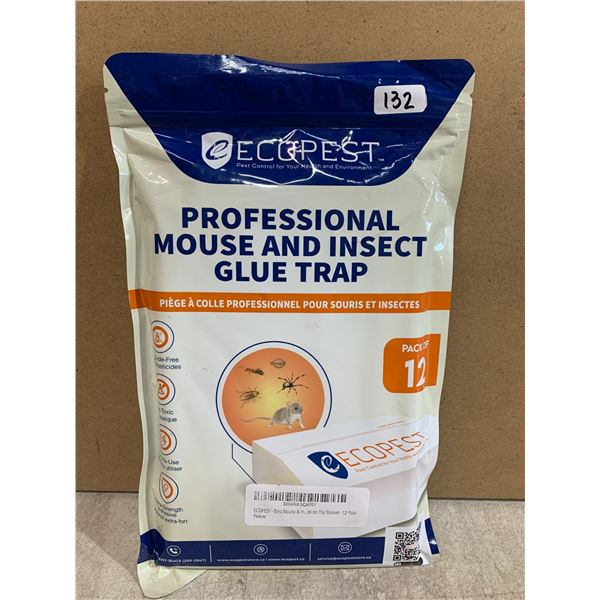 Ecopest Professional Mouse & Insect Glue Trap - 12 PCS