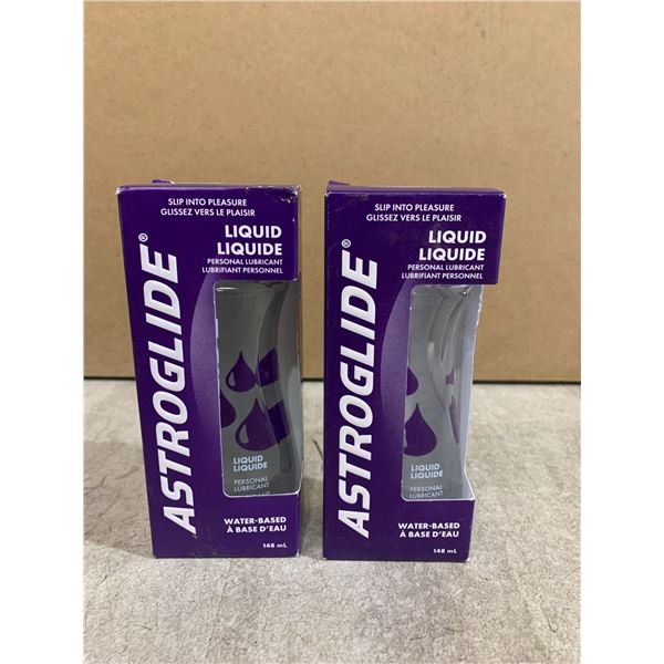 Lot Of 2 Astroglide Water Based Liquid Personal Lubricant - 148ml Each