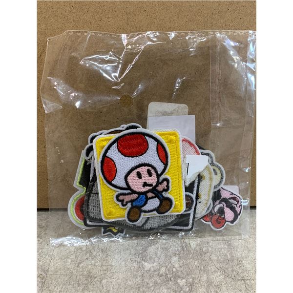 Super Mario Themed Sew On Badges - 14 PCS