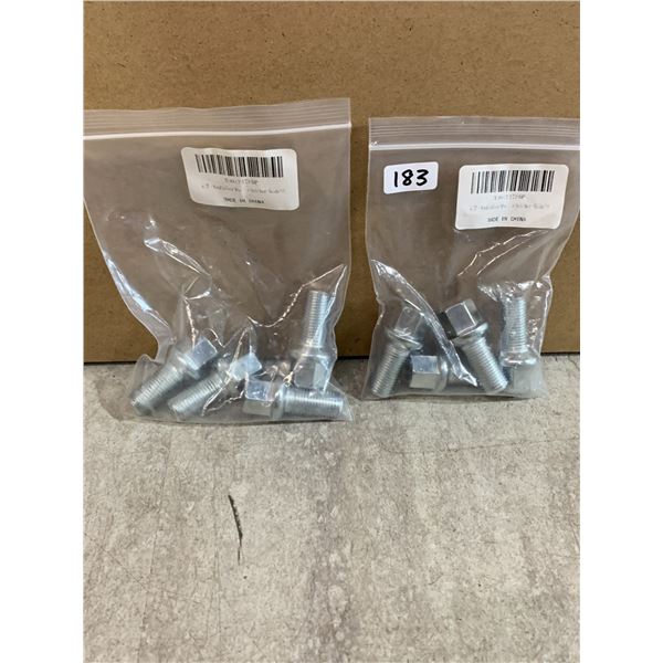 Lot Of 2 Packs Of 4 Chrome Lug Bolts