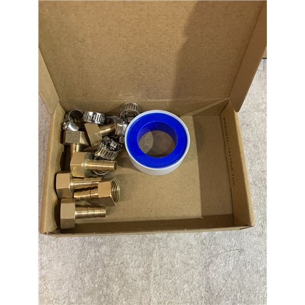 6 Piece Brass Hose Adapter Kit