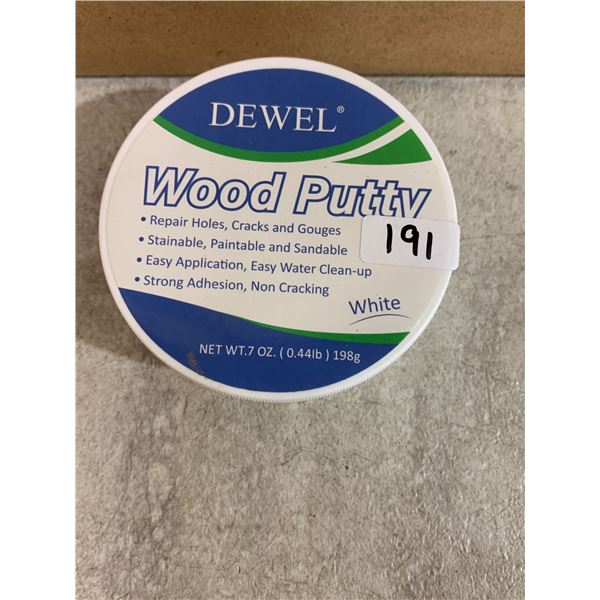 DEWEL Wood Putty - White - 198g