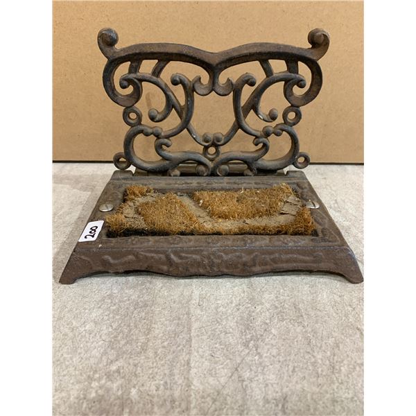 Decorative Victorian Style Cast Iron Boot Scraper