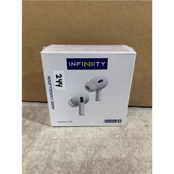 Lot Of 4 Boxes Of Infinity Noise Cancelling Android / IOS Wireless Earbuds