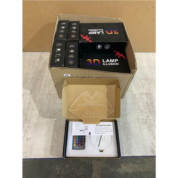 Lot Of 12 3D Illusion Lamps