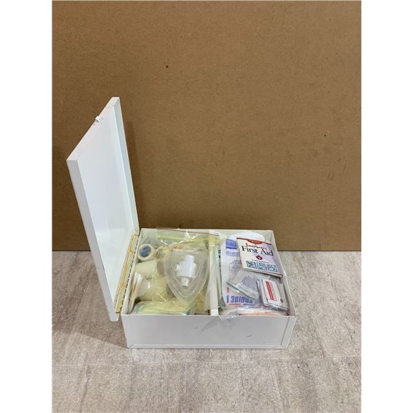 St.John Ambulance White Metal First Aid Kit
