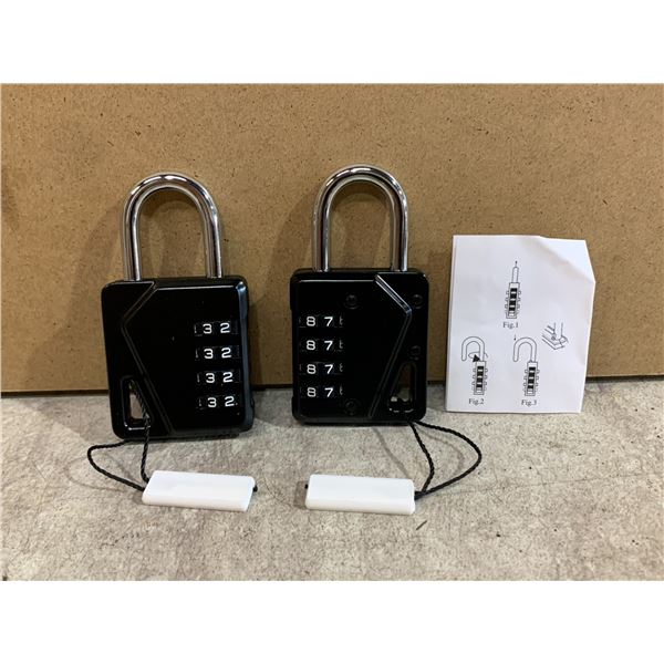 Lot Of 2 Coded Pad Locks