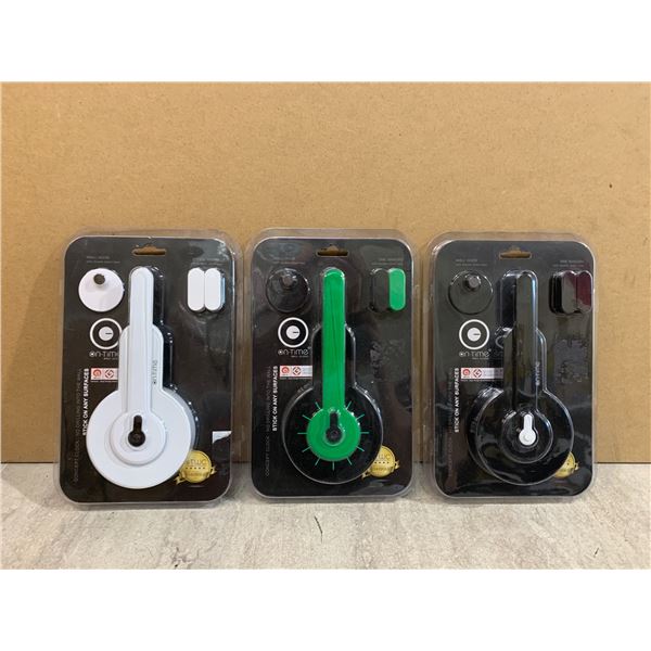 Lot Of 3 On Time Wall Clocks - Includes Wall Hook With Double Sided Tape & Time Makers With Double S