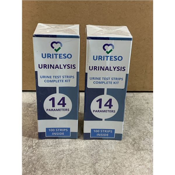 URITESO Urinalysis Urine Test Strips Complete Kit - 14 Parameters - 100 Strips