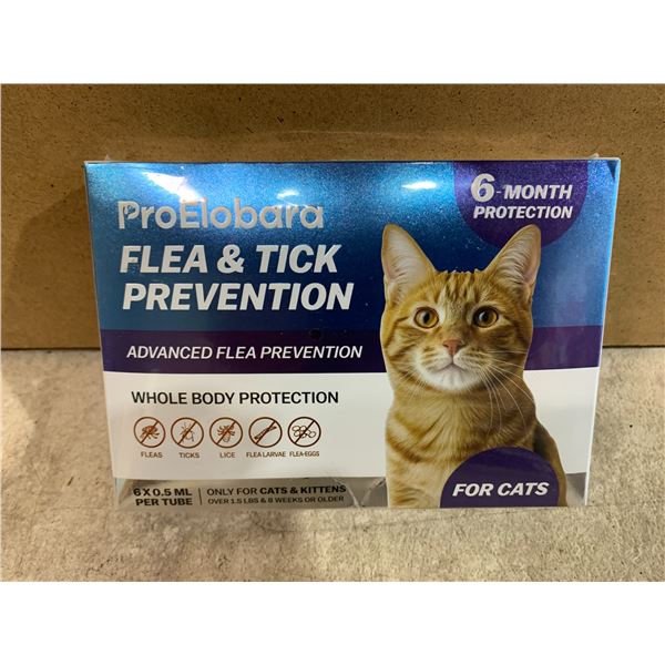 ProElobara Flea & Tick Prevention - 6 Month Protection - For Cats