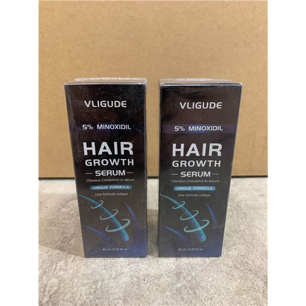 Lot Of 2 - VLIGUDE 5% Mioxidil Hair Growth Serum - 60ml