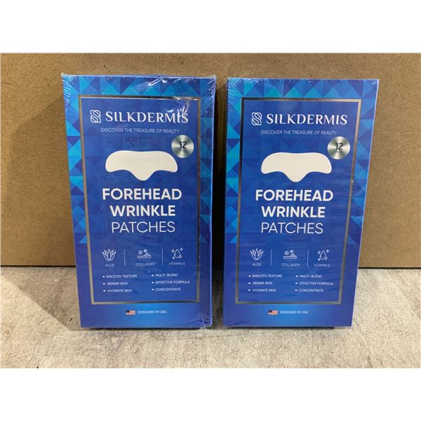 Lot Of 2 Silkdermis 12 PCS Forehead Wrinkle Patches