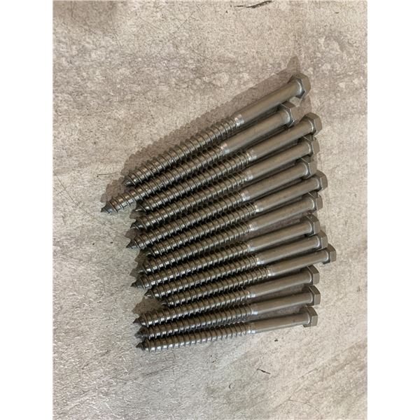 13 PCS - Stainless Steel Hex Head Lag Screws