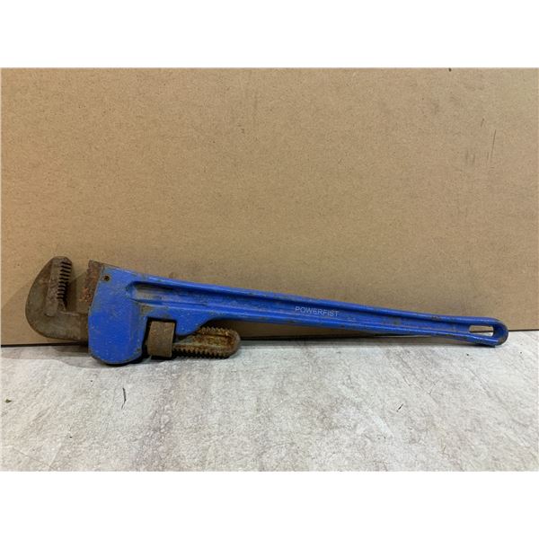 24in Blue Cast Iron Pipe Wrench