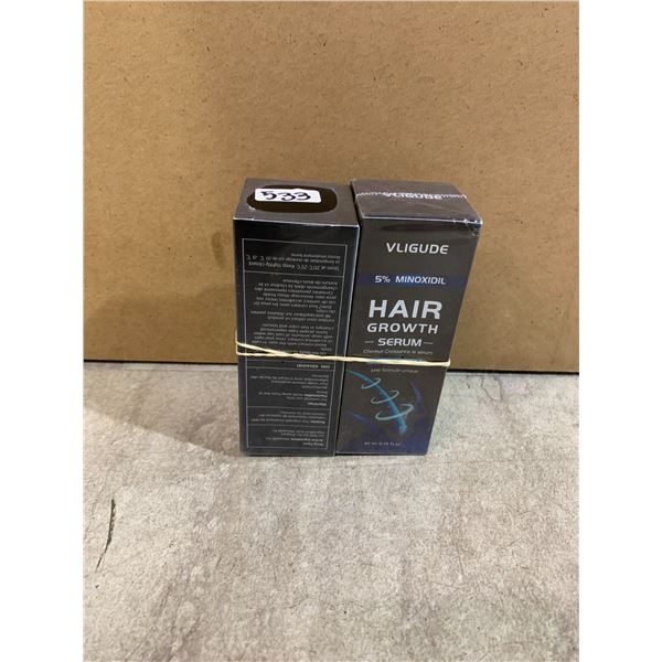 Lot Of 2 Vligude 5% Minoxidil Hair Growth Serum - 60ml