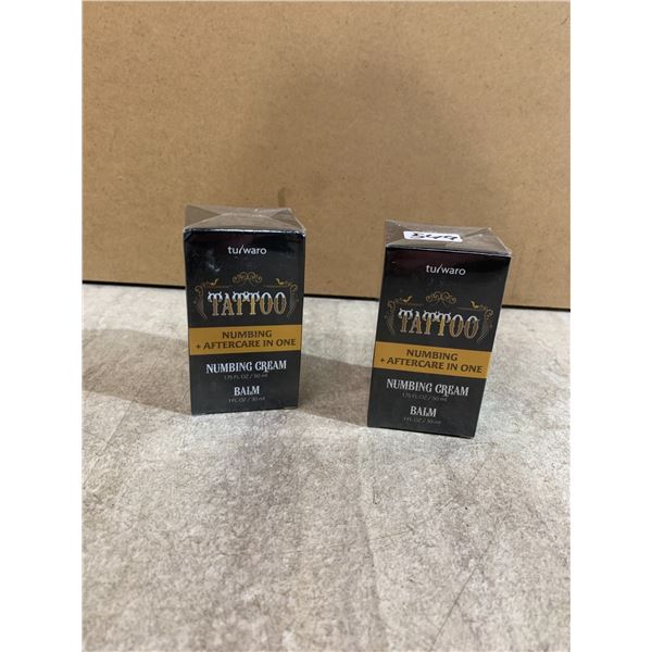Lot Of 2 Tuwaro Numbing + Aftercare In One - Numbing Cream 50ml - Balm 30ml