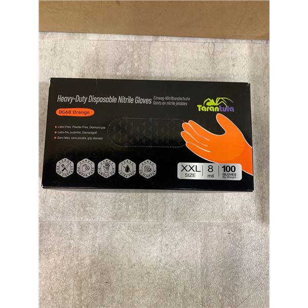 Tarantula - 100 PCS - Heavy Duty Disposable Nitrile Gloves - XXL