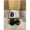 Image 2 : Lot Of 2 Black Textured Ashtrays With Matching Lids
