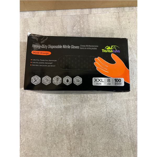 Tarantula - 100 PCS - Heavy Duty Disposable Nitrile Gloves - XXL