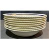 Image 14 : Johnson Bros. Old English Fine China Dinnerware Set, Blue Border, 62 Pieces