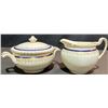 Image 7 : Johnson Bros. Old English Fine China Dinnerware Set, Blue Border, 62 Pieces