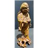 Image 3 : Hand-Carved Wood Figure of Bearded Man in Flowing Robes