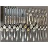 Image 1 : Silver Plate Flatware Set, 43 Pieces