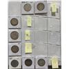 Image 1 : 9 Canadian 50 Cent Silver Coins, 1903–1937