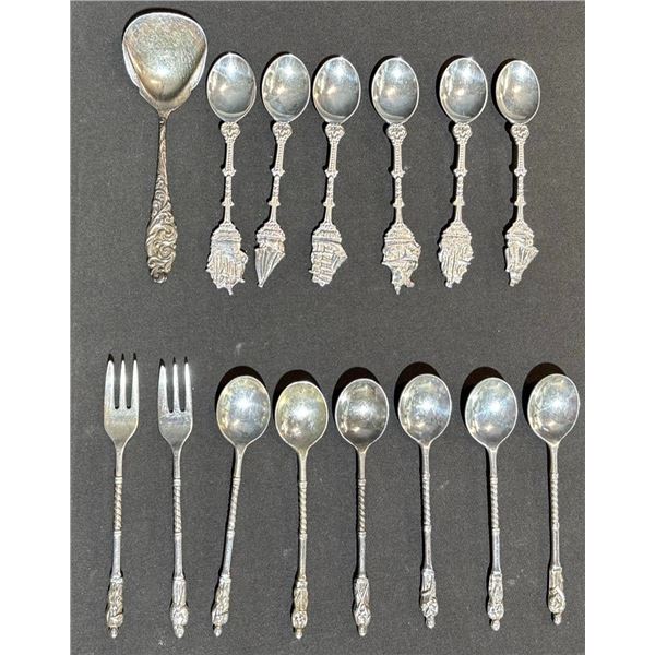 Silver Plated Figural Spoons and Forks