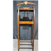 Image 1 : Wood and Metal Gentleman's Valet Stand