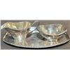 Image 1 : 3-Piece Silver Plated Creamer, Sugar Bowl, and Tray Set