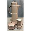 Image 1 : Dansk Brown Stoneware Coffee Set, JHQ Denmark