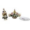 Image 1 : Visconti Mollica Capodimonte |  Porcelain Basket, Lace Figurine, and Reticulated Plate