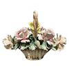 Image 2 : Visconti Mollica Capodimonte |  Porcelain Basket, Lace Figurine, and Reticulated Plate