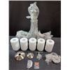 Image 2 : Commercial Electric 5-Light Brushed Nickel Chandelier With Glass Shades