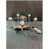 Image 1 : Commercial Electric 5-Light Chandelier with Frosted Glass Shades