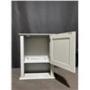 Image 2 : Wall-Mounted Grey Wooden Cabinet With Single Door