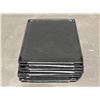 Image 8 : Black Plastic Interlocking Storage Bins and End Caps