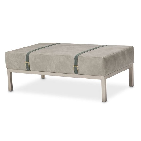 Michael Amini Menlo Station Eucalyptus Rectangular Suitcase Cocktail Table