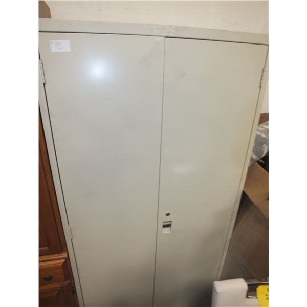 2 Door Metal Storage Cabinet On Wheels