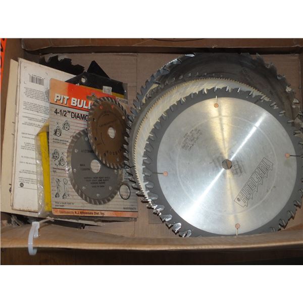 Box Of Assorted Saw Blades